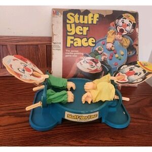 Vintage 1982 Stuff Yer Face Marble Gobbling Game Milton Bradley Read Description